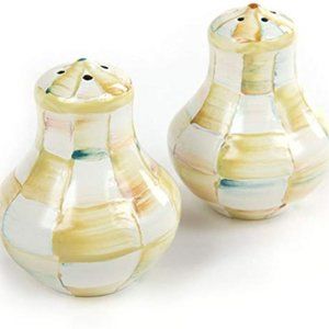 mackenzie childs parchment check salt&pepper